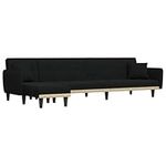 vidaXL Adjustable L-Shaped Sofa Bed