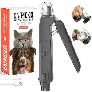 Catpick care Pet Nail Clipper with Light, Type-c Dog Claw Trimmer & Grinder