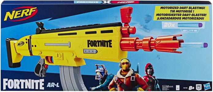 Nerf Fortnite AR-L Blaster – Motorized Foam Dart Toy