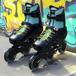 Lifelong Skating Shoes-Roller Skate Shoes-3 Wheels Inline Skates-Skating Shoes for Boys&Girls-Skate Scooter-Liner Skates-Roller Shoes-1 Pair of Skates,Large Euro Shoe Size 39-42,Multicolor