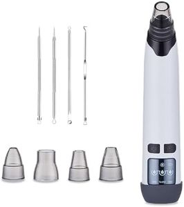 Blackhead Remover Vacuum, Black Head Remover for Face, Upgraded Facial Pore Cleaner,Electric Acne Comedone Whitehead Extractor Tool USB Interface Type Pore Vacuum, 4 Suction Heads & 3 Adjustment Modes