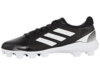 adidas Women's Purehustle 2 MD Baseball Shoe, Black/White/White, 8.5