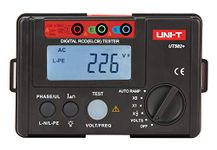 UNI-T UT582+ Digital RCD (ELCB) Tester AUTO RAMP Leakage Circuit Breaker Meter with Mis-Operation Buzzer