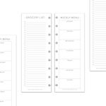 BetterNote Skinny Menu Grocery List Refills for Disc Notebooks, Fits Levenger Circa, Happy Planner, TUL, Staples Arc, InkWell Press, Half Sheet Page, Classic (9-Disc, 3.5"x9.25")