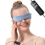 Aroma Season Heated Eye Mask, Great for Blepharitis and Dry Eyes Treatment, Relieve Dry Eye Syndrome, MGD and Styes (Blue)