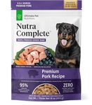 ULTIMATE PET NUTRITION Nutra Complete, 100% Freeze Dried Veterinarian Formulated Raw Dog Food with Antioxidants Prebiotics and Amino Acids (16 oz., Pork)