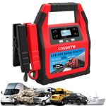 COSSIFTW 5000A Jump Starter for Various Vehicles,12V&24V Battery Booster Jump Starter,46800mAh Large Battery Capacity,Safe&Multi-Function&Start Vehicles Quickly&Recharge Fast(BP2000)