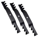 Luojiedejinbiao 3 PCS 115-5059-03 Mower Mulch Blades 110-6837-03 112-9759-03 115-5059 115-5062 Replaces Part for Exmark Quest 50 Inch Deck Toro Timecutter Z Mowers Z5000 50" Deck Mower Blades