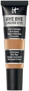 IT Cosmetics Bye Bye Under Eye Concealer (Tan Natural) - Waterproof, Full Coverage Brightening Concealer For Dark Circles, Fine Lines, Redness & Discoloration, Anti-Aging, 24H Wear - 0.4 fl oz