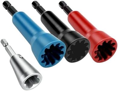 4 PCS Wire Connector Twister for Drill, Fast Wire Twisting Tool with 1/4" Chuck, Spin Twist Connector Socket Driver, Wire Nut Driver Attachment for Electricians and DIY Wiring