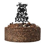 PERSONALISED Bike Birthday Cake Topper - Bicycle Cycling Cake Decoration - Mountain Bike Cake Toppers for Him, Son, Boys, Dad, Grandad, Kids - Gold Silver Black Blue Wooden Cake Decoration