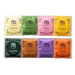 Fragrance Sachets 8-in-1 Combo Pack | Sandalwood Rose Lavender Jasmine Mogra Lemon Musk Kasturi | Eco-Friendly Cloth Pouch | Wardrobe Car Drawer Freshener | (Pack of 8)