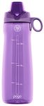 Pogo BPA-Free Plastic Water Bottle with Chug Lid, Purple, 32 oz.