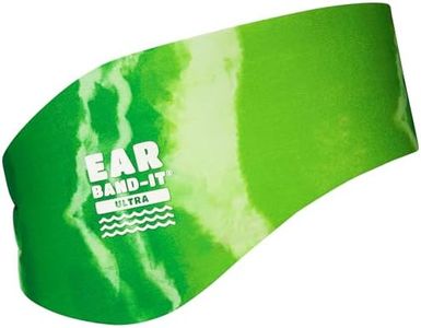 EAR BAND-IT Ultra Tie Dye Swimming Headband – ONLY Swim Ear Band Invented by ENT Doctor – Block Water Secure Earplugs – Kid & Adult Sizes – Recommended Water Protection for Bath, Shower, Pool, Beach