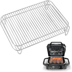 JSEFKIK 304 Stainless Steel Rack for Ninja OG701 OG751 7 in 1 Woodfire Electric Outdoor Grill and Air Freyer Accessories Compatible with Ninja Woodfire Outdoor Grill and Smoker 2 Pack