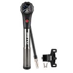 Beto Bike Tire/Shock Pump MTB, 300psi High Pressure for Rear Shock & Suspension Fork, Mountain Bike/Motorcycle, Schrader & Presta Valve Adapter, with Dial-Gauge/Bleed Valve/Mounting Bracket