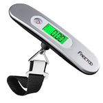 FREETOO Luggage Scale for Suitcase Weighing, Portable Digital Weight Scale for Travel with Tare Function 110 Lb/ 50Kg Capacity (Silver)