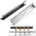 Mountain Grillers Stainless Steel Shish Kabob Skewers - Long, Flat Metal Kebab Skewers for Grilling Meat & Vegetables - Easy to Clean & Reusable BBQ Grill Skewer Stick