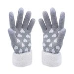 HOTER® Christmas Warm Gift! Women Lovely Love Heart Wool Touch Screen Gloves