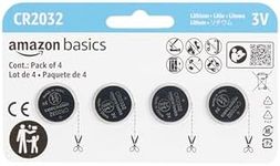 Amazon Basics 4-Pack CR2032 Lithium