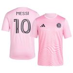 adidas Lionel Messi Inter Miami CF #10 Women's Player Name & Number Performance Shirt, Pink, Medium