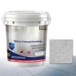 Shakven Epoxy Sand Floor Paint - Wear-Resistant Non-Slip Coating | Epoxy Sand Paint for Concrete | for House Home Dorm Apartment Indoor Shower Room Garage Concrete Building