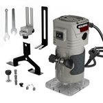 BUILDSKILL 550W Professional Wood Router Machine with Copper Motor | 10000-30000RPM 6 Speed Settings | 6mm, 6.35mm, 8mm Collet | TPR Soft Grip | Perfect Wood Trimmer for Woodworking, Craft & DIY