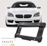 JOYTUTUS Rear License Plate Frame Holder Compatible with BMW 2005-2023 1 2 3 4 5 6 X Series 2002-2019 Mini Cooper 51187160607&511882380615&5118823806, License Plate Frame Mount Car Accessories