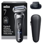 Braun Foil Shaver, Shavers for Men, Electric razor, Series 7, Wet & Dry with Turbo Mode, 7120s
