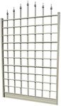 Dura-Trel Winchester 57 x 95 Inch PVC Vinyl Outdoor Garden Patio Trellis, with Wall Mounting Screws, White