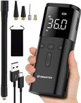 E-SMARTER Portable Tyre Inflator for Car, 6000mAh 150PSI Car Tyre Inflator Air Compressor, Multifunctional Car Tyre Pump Electric Auto Shut-off, Power Bank, LED Light, Tire Inflator Pump Car, Bicycle
