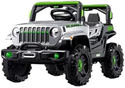 Coche Todoterreno Eléctrico para Niños 1-3 Años. Vehículo Teledirigido 4x4. Coche Infantil con App con Mando de Control y Pedal, 2 Marchas, 5 km/h. Cargador Incluido, Batería de 12V, Bluetooth.