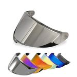PSLER K6 s K6 Visor - Motorcycle K6 Helmet Visor Wind Shield Helmet Screen Helmet Shield Face Shield Visor Replacement for K6 K6s,Aurora Clear Silver(Transparent )