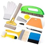 FOSHIO Professional Wallpaper Tools Kit, Including Wallpaper Smoothing Brush, Seam Roller, Paste Brush, Wallpaper Smoothing Tool, Wallpaper Scraper, Vinyl Wrap Gloves, Mesureing Tape, Exacto Knife