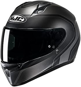 HJC C10 Elie Motorcycle Motorbike Crash Adult Unisex Bike Rider Full Face Helmet ECE 22.06 Approved, Pinlock Ready Visor (Black,M)