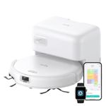 eufy Robot Vacuum C10,Self Emptying,8 Weeks Hands Free,Advanced Smart Mapping with LiDAR Navigation, 2.85-Inch Slim Design, Powerful Suction, Edge Expansion Brush for Pet Hair,Carpet Detection White