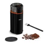 KRUPS Silent Vortex Coffee and Spice Grinder, 12 Cups, Quick Grind, One Touch, Coffee Beans, Spices, Dry Herbs, Nuts, Black, GX3328G0