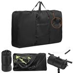 Bike Travel Bag for Airplane,Upgraded 900D Road Bike Travel Bag with 3 Fixed Buckles,Strong Webbing and Seperate Compartments Inside,Large Bicycle Travel Case for 26-29 inch Mountain Bikes