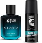 BEARDO Mariner Captain Jack Body Spray Deo 120Ml & Fresh Perfume Edp 50Ml (Set Of 2) Long Lasting Smell | Deodorant For Men | Gift For Brother | Gift For Friends