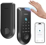 Lockin Veno Smart Lock with Palm Vein, Keyless Entry Smart Locks for Front Door with Doorbell, Fingerprint Lock Built-in WiFi, App Remote Control, 7-Month Battery Life, IP65 Waterproof