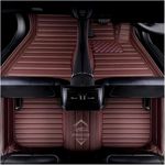 9D Premium Leatherette Car Foot Mat for Jeep Maridian | Imparts Luxurious & Elegant Look | 100% Waterproof and Dust Proof | Custom Fitted Car Floor Tray Mat (Coffee)