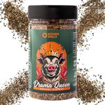 Drama Queen BBQ Rub - Peppery Blend Of Spices With A Kick - Crafted for Remarkable Meat & Fish BBQ dishes - Universal Seasoning & Dry Spice Rub - Large Jar - 200 G