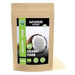 Organic coconut flour (1kg), raw food quality from controlled organic cultivation, gluten-free, lactose-free, laboratory-tested, vegan