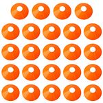 Soccer/Football Agility Cones Marke Cones, 24PCS Orange Disc Mini Training Cones, Perfect for Soccer, Football & Any Ball Game to Mark,Field Markers, Includes Storage Bag