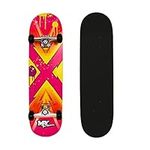 M.Y X-Skate Sunset Complete Skateboard 31" Double Kick Beginner Skateboard for Kids Teenagers & Adults 7 Ply Birch Deck ABEC 7 Bearings for Tricks and Skateparks