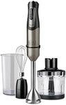 BLACK+DECKER Hand Blender, BXHBA1000E, Hand Blender, 1000 Watt, 4 Accessories, 20 Modes