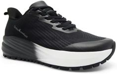 Men's Orthopedic Extra Wide Toe Slip On Hiking Shoes: Casual Plantar Fasciitis Bunions Recovery Orthotic Arch Support Hammer Toes Trekking Sneakers, Soft Athletic Camping Walking Shoes Black Size 11