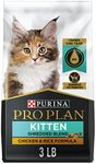 Purina Pro Plan With Probiotics, High Protein Dry Kitten Food, Shredded Blend Chicken & Rice Formula - 3 lb. Bag