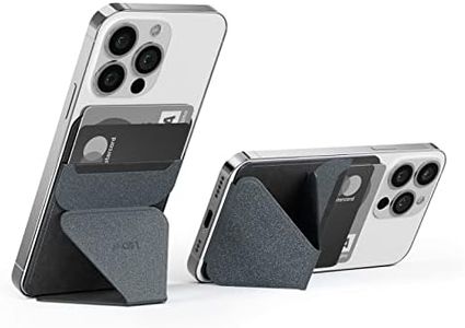 MOFT Cell Phone Stand with 2 Viewing Angles for Andriod, iPhone and All Smartphones, Repositionable, Residue-Free 3-in-1 Adhesive Wallet Stand(Starry Grey)