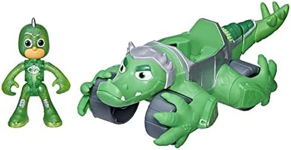 Hasbro PJ Masks Animal Power Gekko Animal Rider Toy Car, with Gekko Action Figure, Deluxe Toy Vehicles, Superhero Toys, Preschool Toys for 3 Year Old Boys and Girls and Up